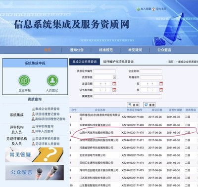 中天信榮獲信息系統集成及服務二級資質，助力行業數字化轉型